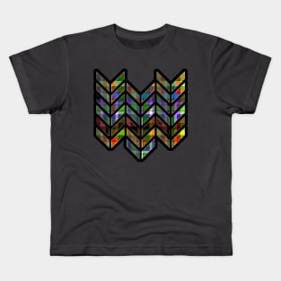 Plaid Chevrons Kids T-Shirt